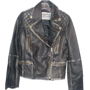 Stylish Black Bike Jacket Sz.4 Bilt For Women